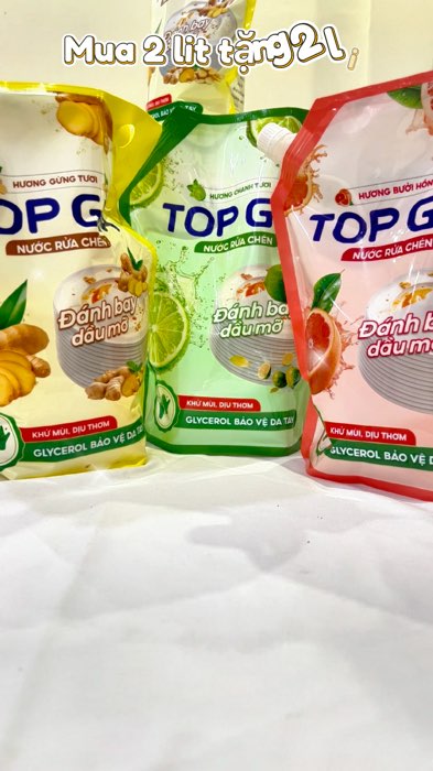 Combo mua 1 tang 1 bich 2L nước rửa chén Top Gia #KOLUyTin #LuotVuiMuaLien #SandealcungKOL #nuocruachentopgia #tuinuocruachentopgia #tuinuocruachen