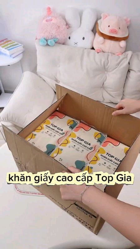 Khăn rút cao cấp Top Gia #khangiaytopgia#ShopeeCreator #ShopeeVideo #LuotVuiMuaLien #KOLUyTin #SandealcungKOL #HangMoiVe