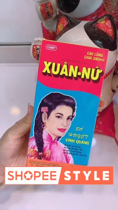 ￼Combo 3 chai Xuân Nữ Bổ Huyết VĨNH QUANG 280ml - Điều hoà kinh nguyệt, đau bụng kinh, bổ máu#LuotVuiMuaLien #ShopeeVideo #ShopeeCreator