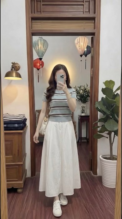 Chân váy kaki dài #chanvay #ShopeeCreator #ShopeeVideo #LuotVuiMuaLien #ShopeeThoiTrang #nareview #dep