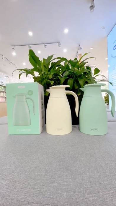 Ấm giữ nhiệt Fuji Home 1500ml - inox 2 lớp giữ nóng lạnh lâu có tay cầm tiện rót chống tràn#ShopeeVideo #LuotVuiMuaLien #VideoHangGiaDung