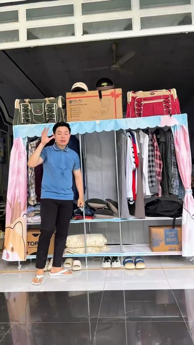 Tủ vải khung thép #tuvaikhungthep #tuvai #tuquanao #KOLUyTin #LuotVuiMuaLien #HangMoiVe #ShopeeVideo