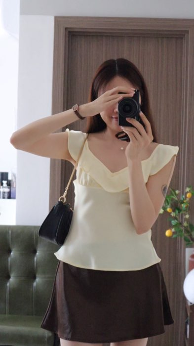 áo này đẹp, dễ mặc và không hở luôn ce #SandealcungKOL#HangMoiVe#aonu#aolua#aokieu#reviewquanaonu