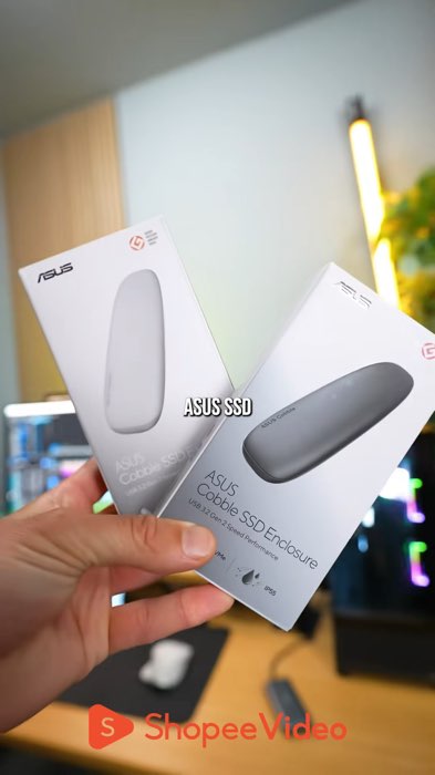 ￼Box ổ cứng SSD ASUS Cobble, Có khả năng chống nước chống bụi IP55, Nắp hợp kim nhôm, Tản nhiệt tốt #HangMoiVe #ShopeeVideo #LuotVuiMuaLien