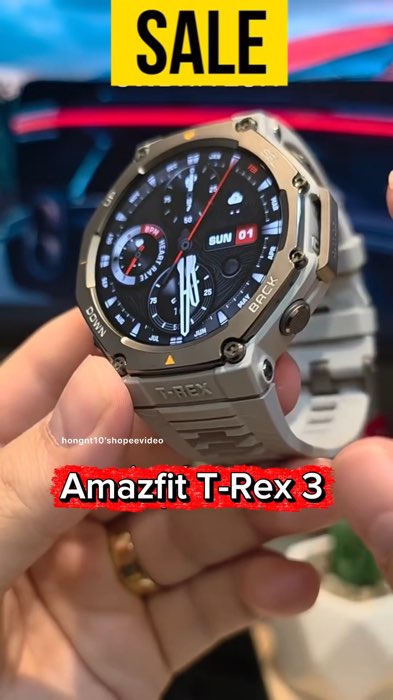 Mua tại video rẻ hơn, Đồng Hồ Thông Minh Amazfit T-Rex 3 #VideohangDienTu #LuotVuiMuaLien #xuhuong #ShopeeCreator #KOLUyTin