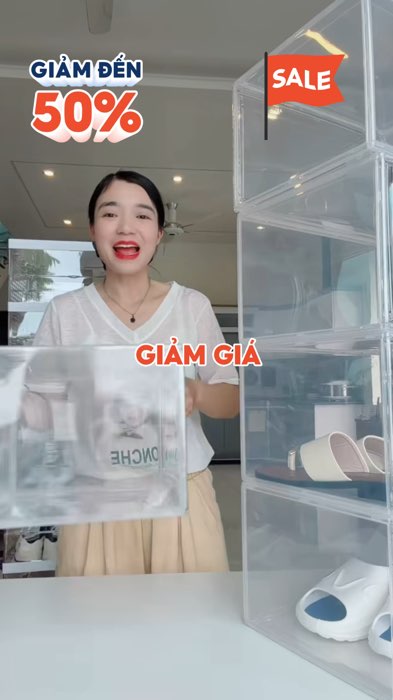 Hộp đựng giày trong suốt #hopdunggiay  #ShopeeCreator #VideoHangGiaDung #ShopeeVideo #HangMoiVe #KOLUyTin #LuotVuiMuaLien