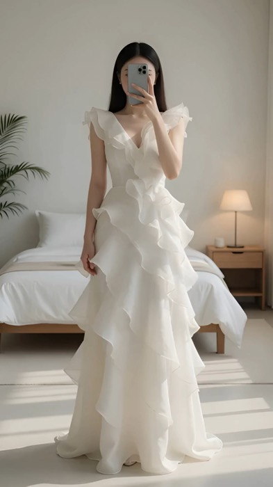 Đầm tơ xốp bèo #KOLUyTin #luotvuimualien #ShopeeVideo #ShopeeCreator