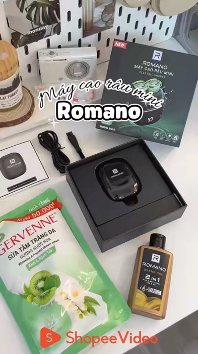 Máy Cạo Râu Mini Nam Cao Cấp Romano  #HangMoiVe #ShopeeVideo #LuotVuiMuaLien #ShopeeCreator