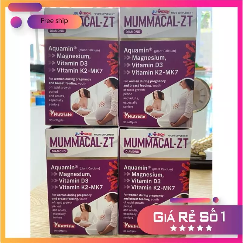 Mummacal ZT bổ xung Calci Hữu Cơ , Hộp 30 viên nhập khẩu từ Ba Lan MSP54170