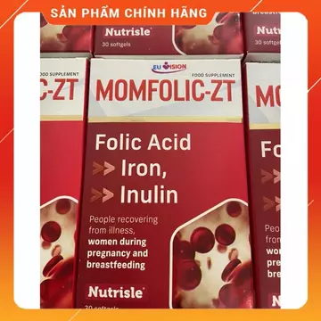 Viên uống bổ sung Sắt hữu cơ và acid folic Mumfolic ZT hộp 30 viên nhập khẩu từ Ba Lan MSP96820