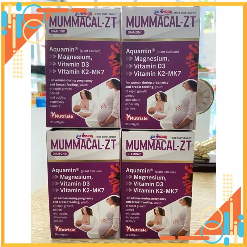 Mummacal ZT bổ xung Calci Hữu Cơ , Hộp 30 viên nhập khẩu từ Ba Lan MSP16681