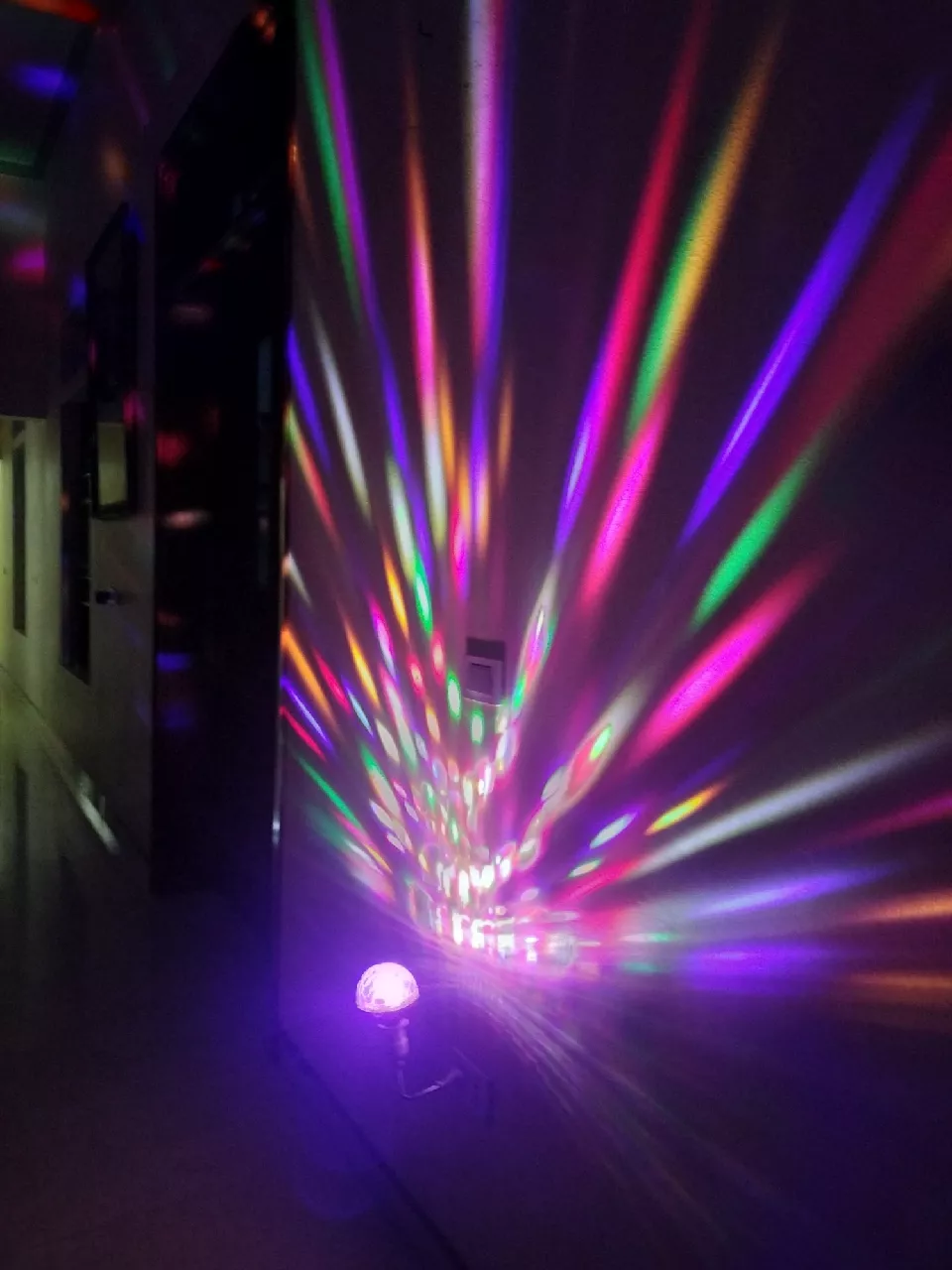 Colorful Rotating Magic Ball Light - LED Disco Ball Light for Home and Dance Parties photo review