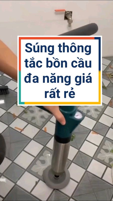 Dụng cụ thông tắc bồn cầu, súng thông tắc bồn cầu đa năng #sungthongtacboncau#dungcuthongtacboncau#huongchat68#videodogiadung#shopeevideo#hangmoive