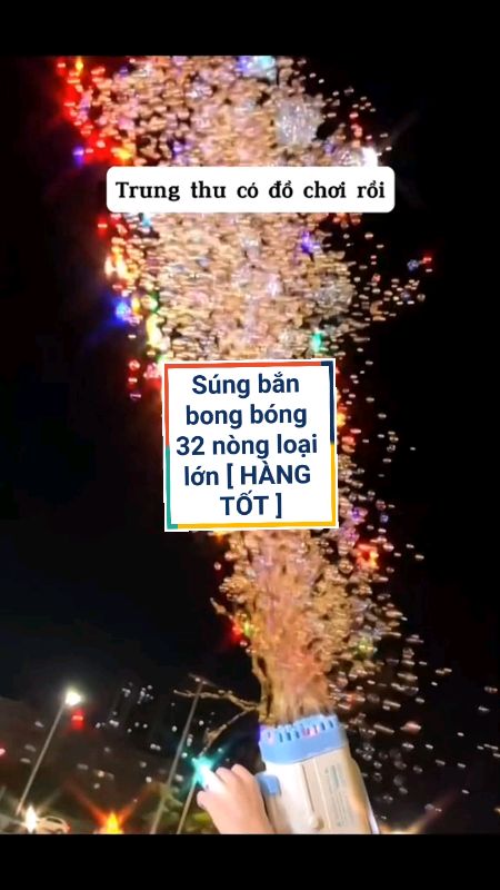 Súng bắn bong bóng 32 nòng loại lớn [ HÀNG TỐT ]#hangmoive #shopeeCreator #Koluytin #Shopeevideo #Luotvuimualien #videohanggiadung