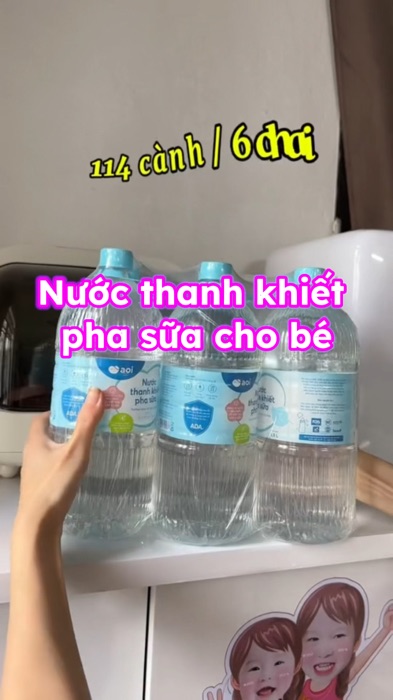 nước thanh khiết pha sữa aoi cho bé nè mấy bà #VideoHangMevaBe #HangMoiVe #VIDEOHANGTHUCPHAM #VideohangDoiSong #KOLUyTin