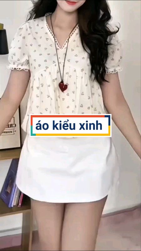 Áo kiểu xinh #aokieu #aonu #LuotVuiMuaLien #ShopeeCreator #VideohangThoiTrang