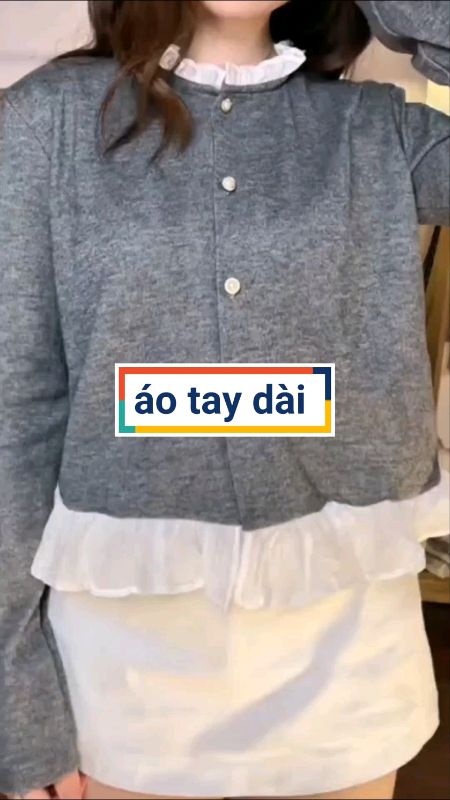 áo nữ tay dài #aoxinh #aonu #aokieuhanquoc #ShopeeVideo #VideohangThoiTrang #LuotVuiMuaLien