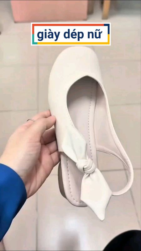 Giày nữ phối nơ xinh xắn #giaydepnu #giaynu #LuotVuiMuaLien #videohangThoiTrang #ShopeeVideo #ShopeeCreator
