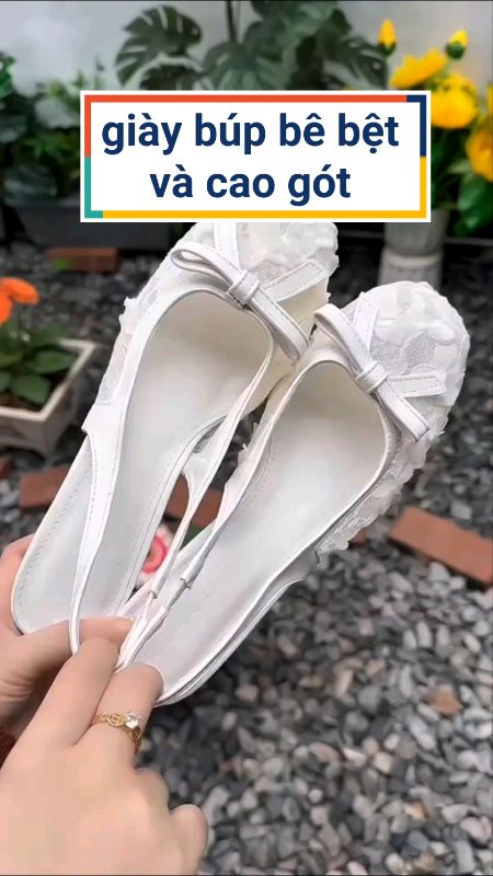 Giày búp bê hoa ren xinh xắn #giaybupbe #giaycaogot #LuotVuiMuaLien #videohangThoiTrang #ShopeeCreator