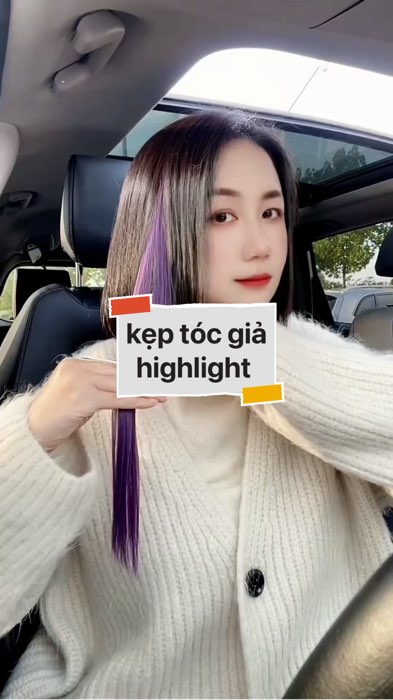 kẹp tóc highlight giả #VideohangThoiTrang#shopeestyle#ShopeeVideo#ShopeeCreator#LuotVuiMuaLien#KOLUyTin #diumi999