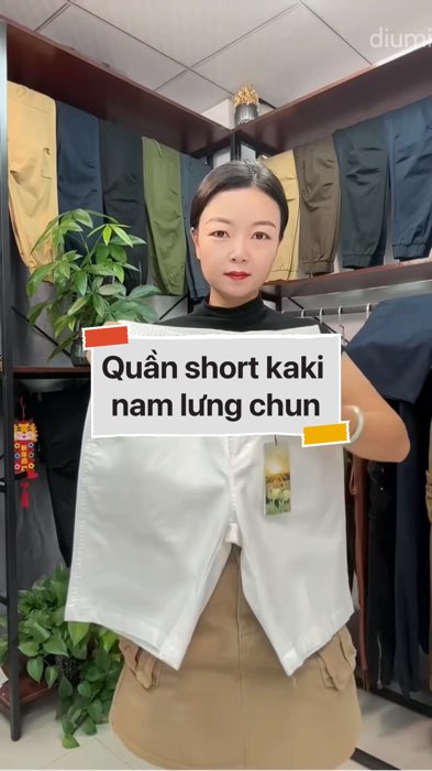 Quần short kaki nam lưng chun #VideohangThoiTrang#shopeestyle#ShopeeVideo#ShopeeCreator#LuotVuiMuaLien#KOLUyTin #diumi1k