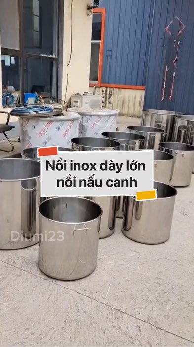 Nồi inox dày lớn nồi nấu canh #VideoHangGiaDung#shopeestyle#ShopeeVideo#ShopeeCreator #LuotVuiMuaLien #diumi09