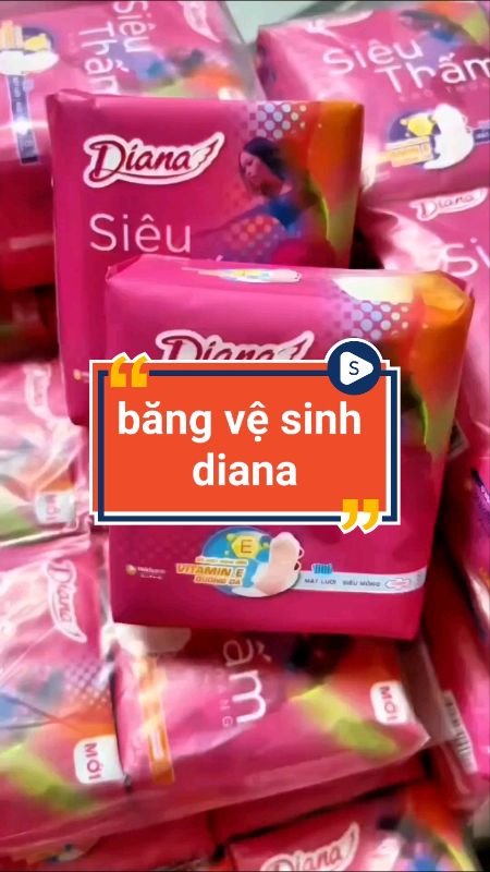 Combo 6 gói băng vệ sinh diana #bangvesinhdiana #VideohangTieuDung #LuotVuiMuaLien #ShopeeCreator #sandealcungKOL