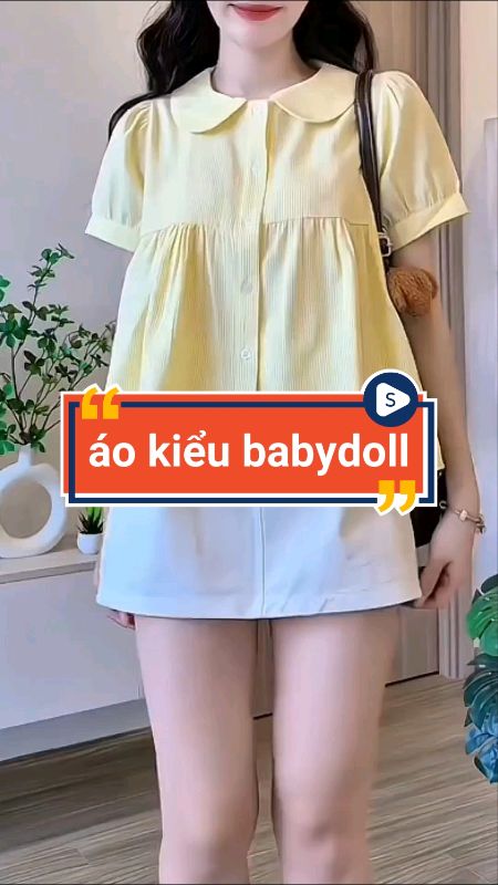 Áo kiểu babydoll #aokieunu #ShopeeCreator #videohangThoiTrang #LuotVuiMuaLien #sandealcungKOL