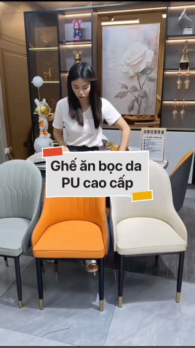 Ghế ăn bọc da PU cao cấp #VideoHangGiaDung#shopeestyle#ShopeeVideo#ShopeeCreator #LuotVuiMuaLien #diumi130