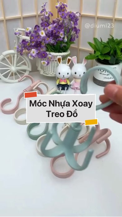 Móc Nhựa Xoay 4 Chấu Treo Đồ #VideoHangGiaDung#shopeestyle#ShopeeVideo#ShopeeCreator #LuotVuiMuaLien #diumi134