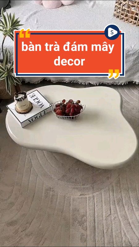 Bàn trà đám mây decor #banphongkhach #bantra #shopeeCreator #sandealcungKOL #LuotVuiMuaLien #HangMoiVe #ShopeeVideo