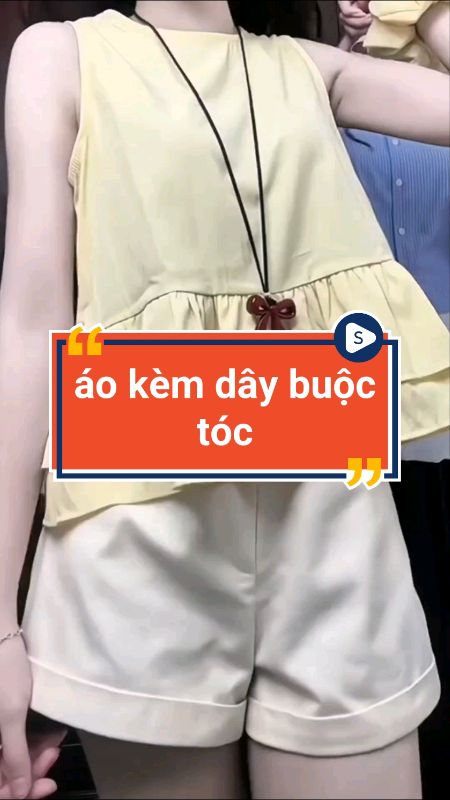 Áo babydoll kèm dây buộc tóc #aonu #VideohangThoiTrang #HangMoiVe #ShopeeVideo #shopeeCreator #sandealcungKOL #LuotVuiMuaLien
