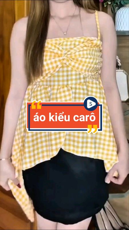 Áo 2 dây carô xinh #aokieunu #sandealcungKOL...