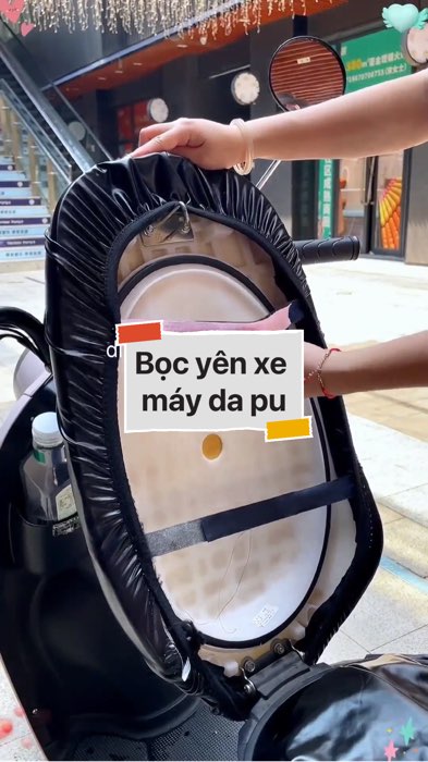 Bọc yên xe máy da pu #VideohangDoiSong#ShopeeVideo#ShopeeCreator #LuotVuiMuaLien#KOLUyTin#Videomuasam #SandealcungKOL #diumi283