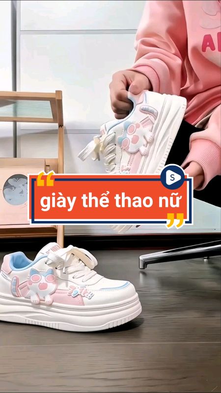 Giày thể thao nữ xinh xắn #giaythethaonu #ShopeeCreator #sandealcungKOL #LuotVuiMuaLien #VideohangThoiTrang #HangMoiVe #ShopeeVideo