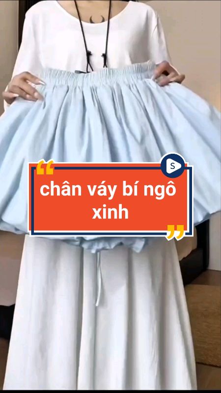Chân váy bí ngô xinh #chanvay #VideohangThoiTrang #ShopeeCreator #LuotVuiMuaLien #sandealcungKOL #HangMoiVe