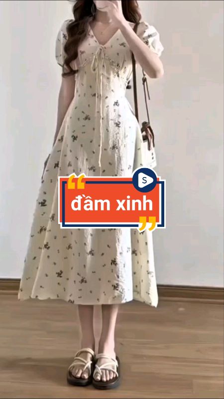 đầm xinh cho nữ #vaynu #HangMoiVe #ShopeeVideo #ShopeeCreator #sandealcungKOL #LuotVuiMuaLien