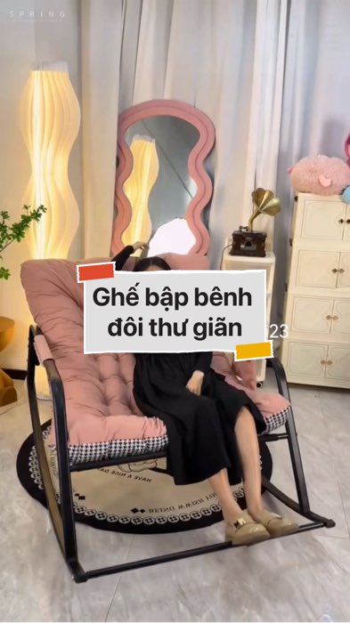Ghế bập bênh đôi thư giãn #VideoHangGiaDung#shopeestyle#ShopeeVideo#ShopeeCreator #LuotVuiMuaLien #diumi486