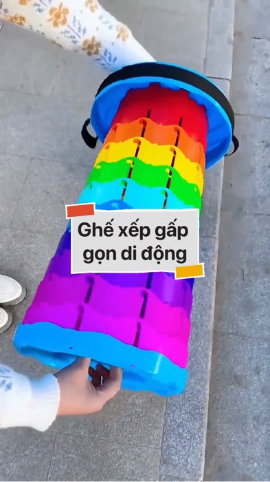 Ghế xếp gấp gọn di động #VideohangDoiSong#ShopeeVideo#ShopeeCreator #LuotVuiMuaLien#KOLUyTin#Videomuasam #SandealcungKOL #diumi500