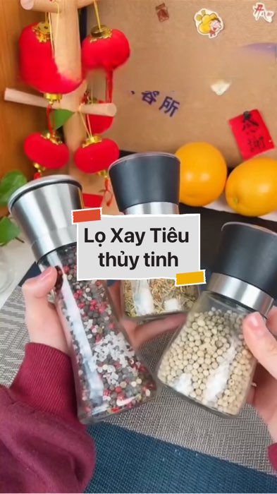 Lọ Xay tiêu thủy tinh #VideoHangGiaDung#shopeestyle#ShopeeVideo#ShopeeCreator #LuotVuiMuaLien #diumi516
