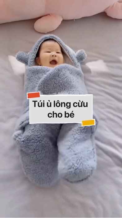 ￼Túi ủ lông cừu cho bé #VideoHangMevaBe#shopeestyle#ShopeeVideo#ShopeeCreator#LuotVuiMuaLien #diumi594