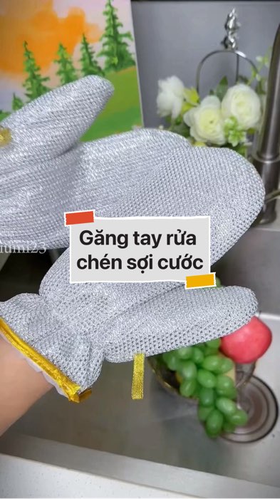 Găng tay rửa chén sợi cước #VideohangTieuDung #shopeestyle#ShopeeVideo#ShopeeCreator #LuotVuiMuaLien#KOLUyTin#Videomuasam #SandealcungKOL #diumi694