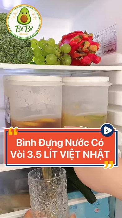 Bình Đựng Nước Có Vòi 3.5 LÍT VIỆT NHẬT #shopeevideo #shopeecreator #luotvuimualien