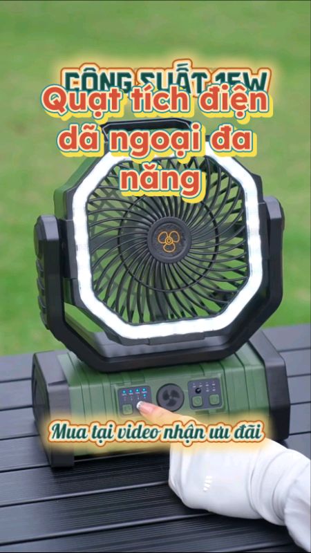 Quạt tích điện dã ngoại đa năng #ShopeeVideo #LuotVuiMuaLien #KOLUyTin #thethaovadangoai #quatdangoai #quattichdien #quattichdiendangoai