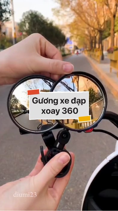 ￼Gương xe đạp xoay 360 Độ #VideohangDoiSong#ShopeeVideo#ShopeeCreator #LuotVuiMuaLien#KOLUyTin#Videomuasam #SandealcungKOL #diumi09