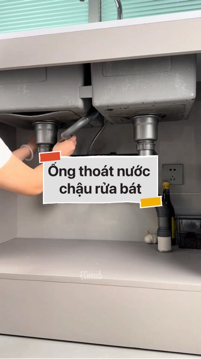 Ống thoát nước chậu rửa bát #VideoHangGiaDung#shopeestyle#ShopeeVideo#ShopeeCreator #LuotVuiMuaLien #diumi22
