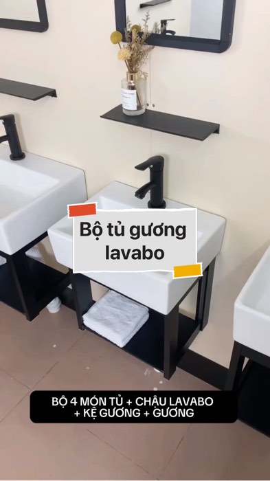 Bộ tủ gương lavabo #VideoHangGiaDung#shopeestyle#ShopeeVideo#ShopeeCreator #LuotVuiMuaLien #diumi121