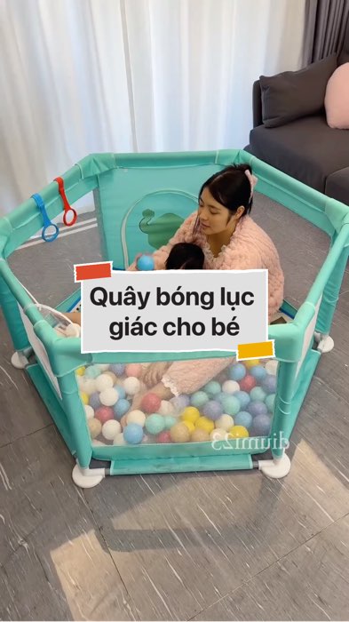 Quây bóng lục giác cho bé #VideoHangMevaBe#shopeestyle#ShopeeVideo#ShopeeCreator#LuotVuiMuaLien #diumi218