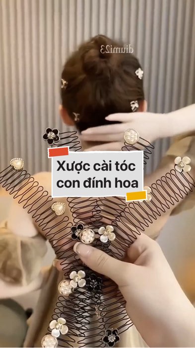 Xược cài tóc con đính hoa #VideohangThoiTrang#shopeestyle#ShopeeVideo#ShopeeCreator#LuotVuiMuaLien#KOLUyTin #diumi219