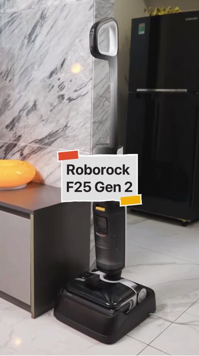 Mua qua video rẻ hơn [ROBOROCK] Máy hút bụi lau sàn Roborock F25 Gen 2 - Lực hút 20.000Pa - Giặt sấy nóng 90 độ -Bh 2 năm #diumi259